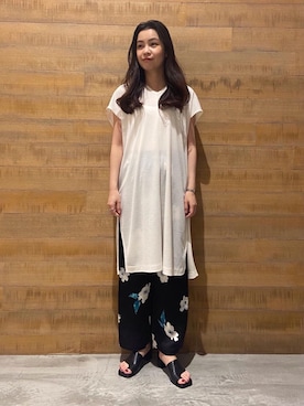 「TILLETT（ティレット）のアイテム」を使った、Sayaka Toujouさん（レディース・159cm）の春コーディネート