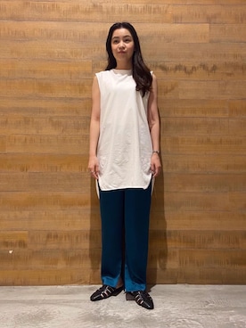 Sayaka Toujouさん（レディース・159cm）の春コーディネート