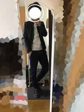 「STUDIOUS（ステュディオス）のアイテム（パーカー）」を使った、いのっちさん（メンズ・167cm）の春コーディネート