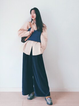 「日系极简」｜「アイテム（その他シューズ）」を使った、Kerryluさん（レディース・167cm）の冬コーディネート