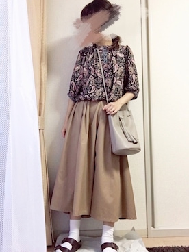 「おやすみコーデ」｜「アイテム（その他）」を使った、ぽんさん（レディース・154cm）の秋コーディネート
