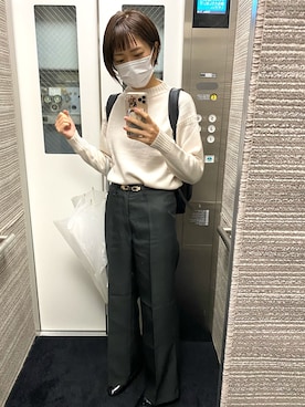 「秋のマイ旬スタイル」｜「アイテム（レインシューズ）」を使った、ぽちまるさん（レディース・168cm）の秋コーディネート