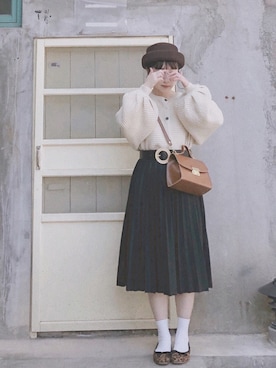 「カオリノモリ」｜「アイテム（その他）」を使った、ChiChiさん（レディース・149cm）の冬コーディネート