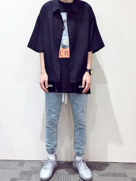 touiさん（メンズ・182cm）の夏コーディネート