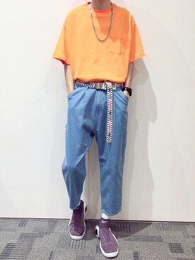 「WARP（ワープ）のアイテム（アクセサリー）」を使った、touiさん（メンズ・182cm）の夏コーディネート