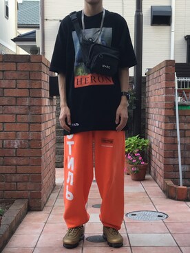 「WARP（ワープ）のアイテム（アクセサリー）」を使った、touiさん（メンズ・182cm）の夏コーディネート