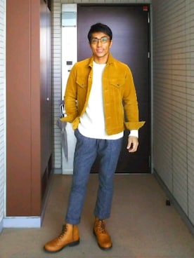 「HAMNETT（ハムネット）のアイテム」を使った、tygerbeetleさん（メンズ・169cm）の冬コーディネート