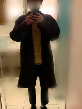 「Dr. Martens（ドクターマーチン）のDr.Martens / ドクターマーチン 1461 3EYE GIBSON SHOE 3ホール ギブソン シューズ ブーツ（ブーツ）」を使った、かいさん（メンズ・184cm）の冬コーディネート