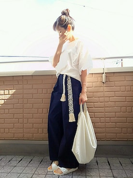 k(ani)さん（レディース・161cm）の夏コーディネート