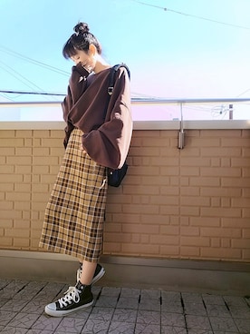 「FREDRIK PACKERS（フレドリックパッカーズ）の【Fredrik Packers】500D Day Pack（バックパック/リュック）」を使った、k(ani)さん（レディース・161cm）の秋コーディネート