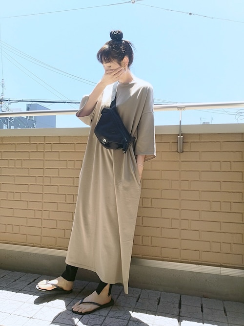 夏 Tシャツワンピース