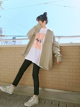 k(ani)さん（レディース・161cm）の冬コーディネート