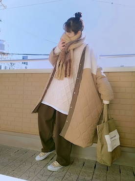 k(ani)さん（レディース・161cm）の冬コーディネート