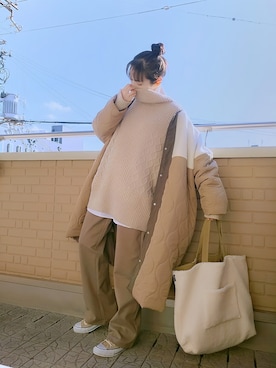 k(ani)さん（レディース・161cm）の冬コーディネート