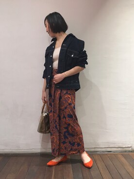 Canaさんの「【SOMETHING for ADAM ET ROPE'】FRENCH NOUVEAU - DENIM JACKET -」を使ったコーディネート