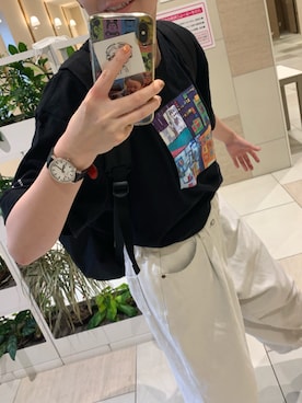 「MONDAINE（モンディーン）のアイテム」を使った、YuKさん（レディース・166cm）の夏コーディネート