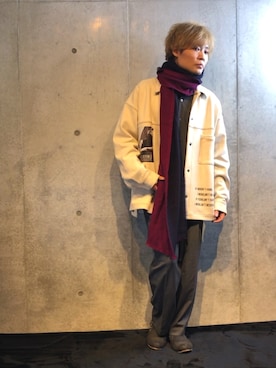 「plusj」｜古川 裕基さん（メンズ・165cm）の冬コーディネート