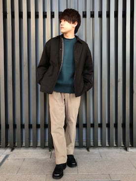 「green label relaxing（グリーンレーベルリラクシング）のアイテム（ブルゾン）」を使った、yu_taさん（メンズ・166cm）の秋コーディネート
