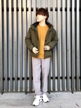 「green label relaxing（グリーンレーベルリラクシング）のアイテム（ブルゾン）」を使った、yu_taさん（メンズ・166cm）の冬コーディネート
