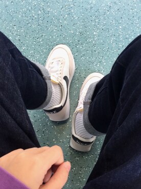 「NIKE（ナイキ）のアイテム（スニーカー、ホワイト系）」を使った、nosleep ☾さん（レディース・161cm）の夏コーディネート