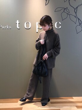 「Green　Parks（グリーンパークス）のアイテム（セットアップ）」を使った、t s u z u r uさん（レディース・160cm）の秋コーディネート