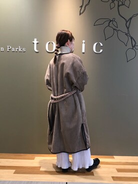 「ELENCARE DUE（エレンカーレデュエ）のアイテム（その他アウター）」を使った、t s u z u r uさん（レディース・160cm）の冬コーディネート