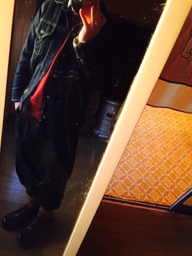 「WTAPS（ダブルタップス）のアイテム（デニムジャケット）」を使った、Toruさん（メンズ・160cm）の冬コーディネート