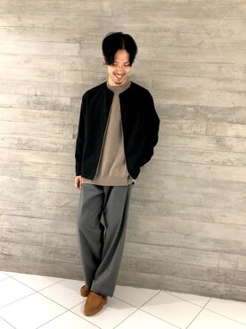 「RAGEBLUE（レイジブルー）のアイテム（モカシン/デッキシューズ）」を使った、Yusukeさん（メンズ・173cm）の秋コーディネート