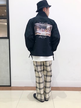 「RAGEBLUE（レイジブルー）のアイテム（ミリタリージャケット）」を使った、Yusukeさん（メンズ・173cm）の春コーディネート