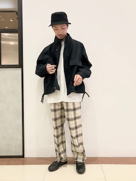 「RAGEBLUE（レイジブルー）のアイテム（ミリタリージャケット）」を使った、Yusukeさん（メンズ・173cm）の春コーディネート