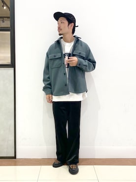 「RAGEBLUE（レイジブルー）のアイテム（ローファー）」を使った、Yusukeさん（メンズ・173cm）の秋コーディネート