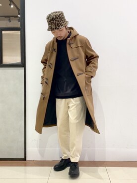 「RAGEBLUE（レイジブルー）のアイテム（ダッフルコート）」を使った、Yusukeさん（メンズ・173cm）の冬コーディネート
