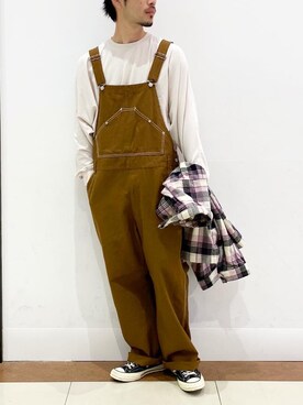 「RAGEBLUE（レイジブルー）のアイテム（オールインワン・サロペット）」を使った、Yusukeさん（メンズ・173cm）の冬コーディネート