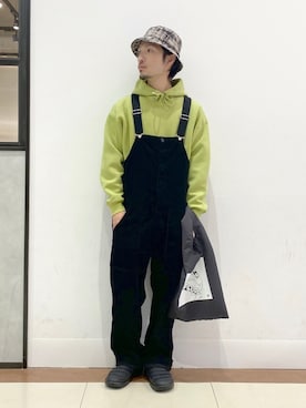 「RAGEBLUE（レイジブルー）のアイテム（オールインワン・サロペット）」を使った、Yusukeさん（メンズ・173cm）の冬コーディネート