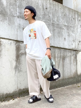 「suicoke（スイコック）のアイテム」を使った、Yusukeさん（メンズ・173cm）の夏コーディネート
