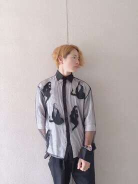 「Guess（ゲス）のアイテム（アナログ腕時計）」を使った、takexさん（メンズ・175cm）の春コーディネート