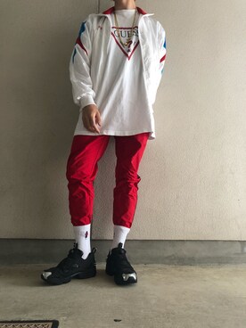 「ASICS（アシックス）のアイテム（ジャケット/アウター）」を使った、takexさん（メンズ・175cm）の春コーディネート
