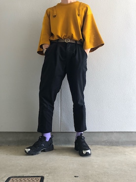 「Guess（ゲス）のアイテム（腕時計）」を使った、takexさん（メンズ・175cm）の春コーディネート