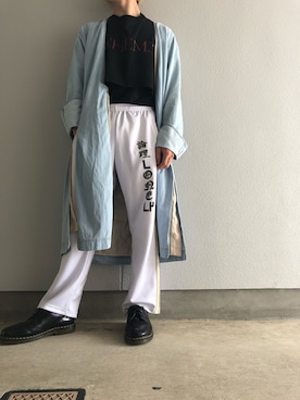 「LONELY/論理（ロンリー）のアイテム（パンツ）」を使った、takexさん（メンズ・175cm）の夏コーディネート