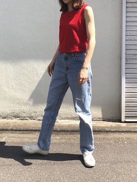 「ビンテージデニム」｜yattiiさん（レディース・164cm）の春コーディネート