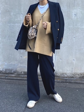 「ISABEL MARANT（イザベルマラン）のアイテム（バッグ）」を使った、yattiiさん（レディース・165cm）の冬コーディネート