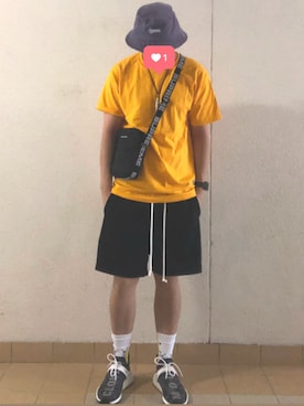 「Daniel Patrick（ダニエルパトリック）のアイテム（パンツ）」を使った、whitzzyさん（メンズ・176cm）の夏コーディネート