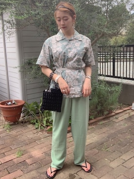 「SOWA（ソーワ）のアイテム」を使った、GURUさん（レディース・158cm）の夏コーディネート