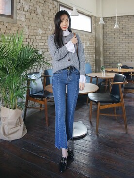 「フリルトップス」｜envylookさん（レディース・165cm）の春コーディネート