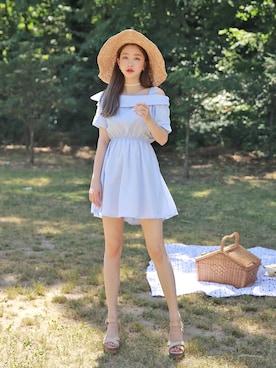 「fd style（エフディ スタイル）のアイテム」を使った、envylookさん（レディース・165cm）の夏コーディネート