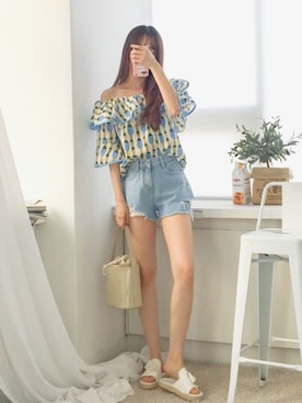 「fd style（エフディ スタイル）のアイテム」を使った、envylookさん（レディース・165cm）の夏コーディネート