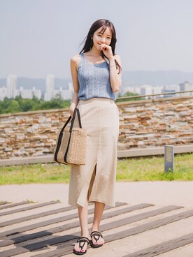 「fd style（エフディ スタイル）のアイテム」を使った、envylookさん（レディース・165cm）の夏コーディネート