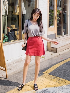 「fd style（エフディ スタイル）のアイテム」を使った、envylookさん（レディース・165cm）の夏コーディネート