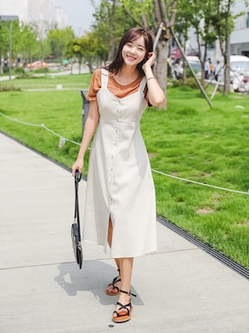 「fd style（エフディ スタイル）のアイテム」を使った、envylookさん（レディース・165cm）の夏コーディネート