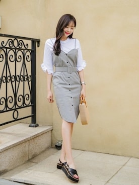 「fd style（エフディ スタイル）のアイテム（バッグ）」を使った、envylookさん（レディース・165cm）の夏コーディネート